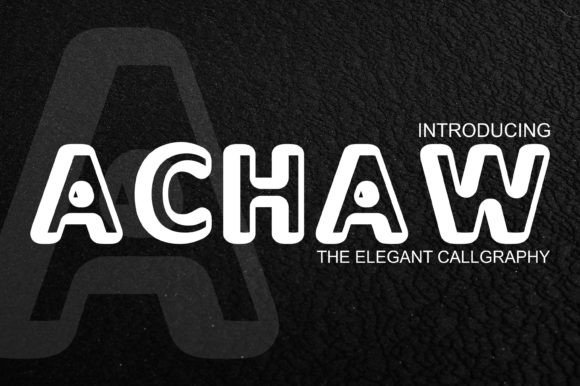 Achaw Display Font: A Craft-Favorite Typeface for Handmade Products