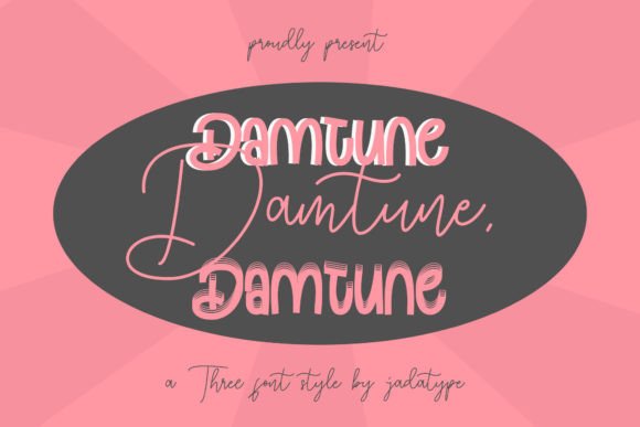 Damtune Trio: A Versatile Display Font for Crafters