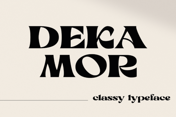Dekamor: A Display Font That Brings Confidence to Small Business Branding