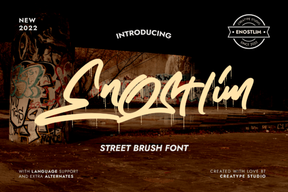 Enostlim: A Street Brush Display Font That Brought Life to My Web Layout