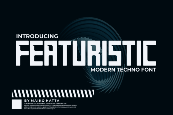 Featuristic Font: A Bold Display Typeface for Editorial Design