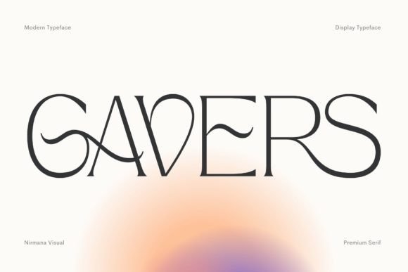 Gavers: A Display Font for Handmade Brands and Product Labels