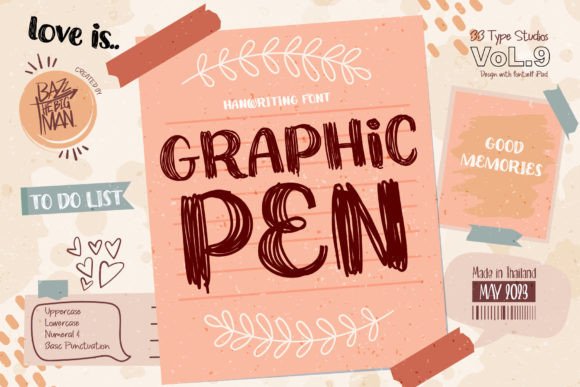 Graphic Pen Font: A Playful Typeface for Editorial Design