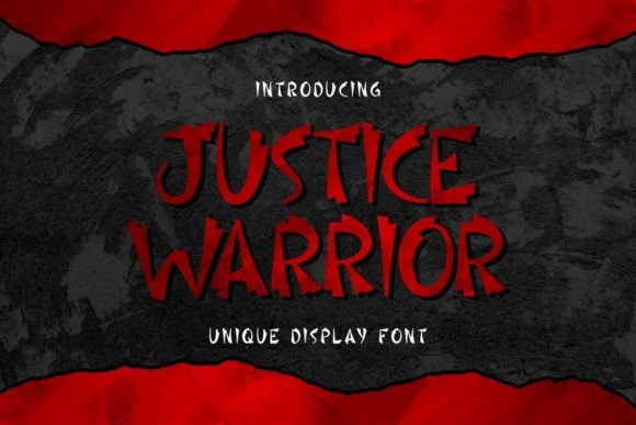 Justice Warrior: An Action Display Font Built for Campaigns