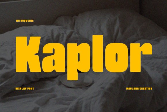Kaplor Font: A Modern Display Typeface for Handmade Products