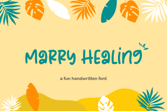 Marry Healing: A Display Font for Warm Editorial Design