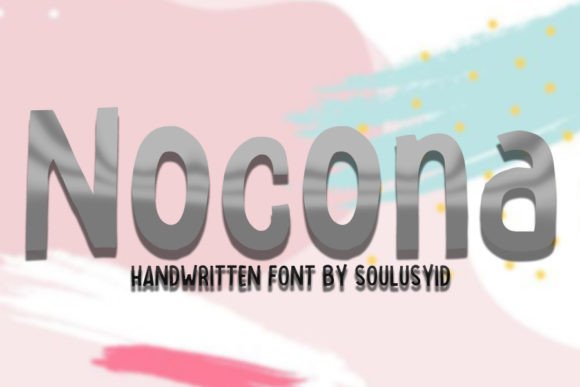 Nocona: A Modern Display Font for Handmade Products and Branding