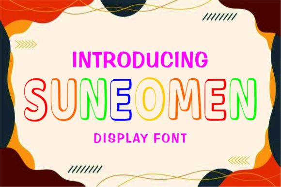 Suneomen: A Playful Display Font for Modern Web Design