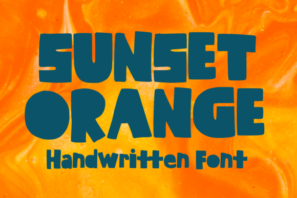 Sunset Orange: A Display Font Built for Storytelling