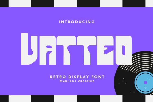 Vatteo: A Retro Display Font for Small Business Branding