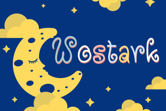 Wostark: A Playful Display Typeface for Digital Designers